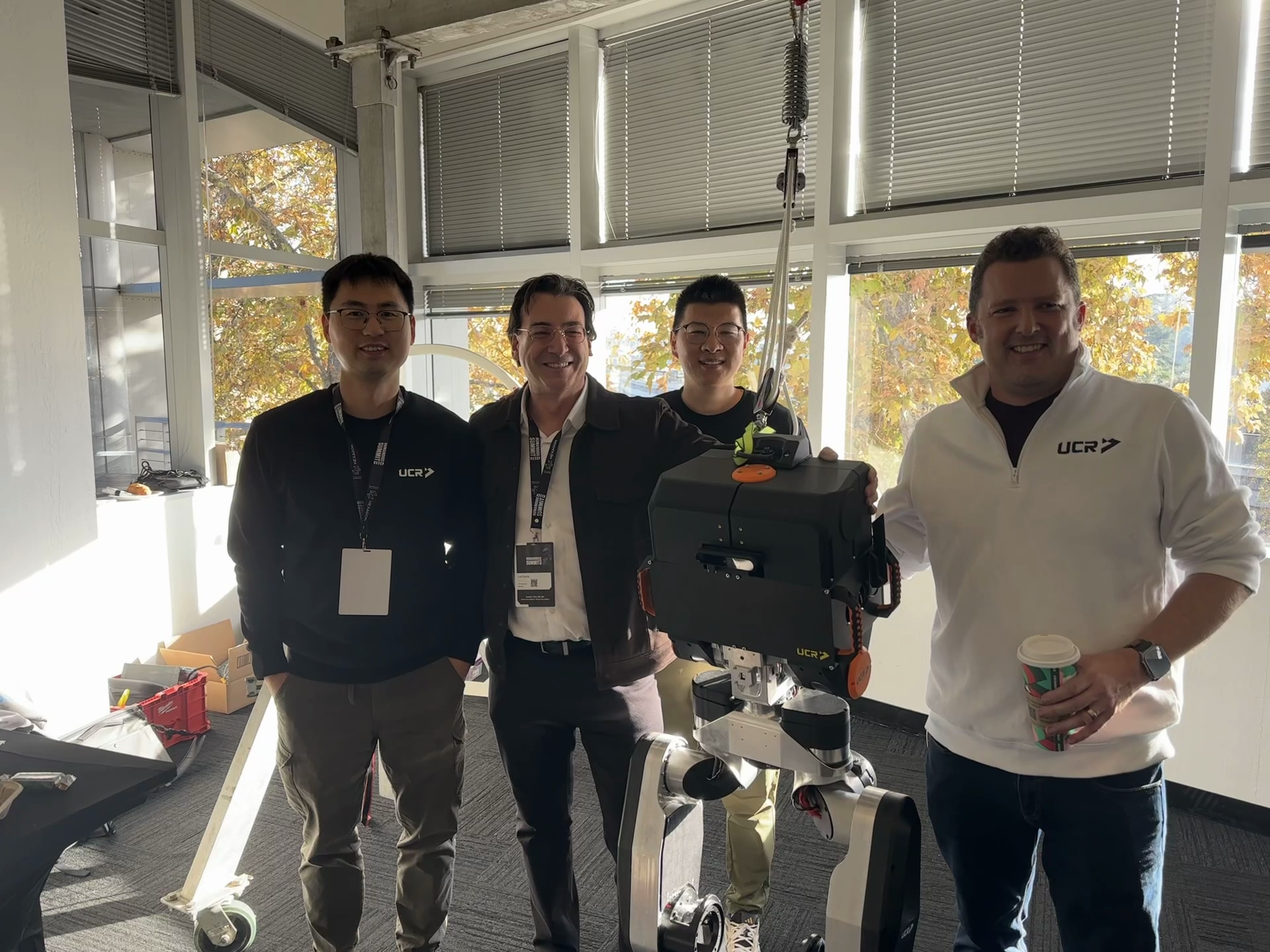 UCR team with Luis Sentis at Humanoids Summit